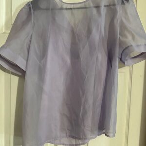 a new day Light Purple Sheer Blouse